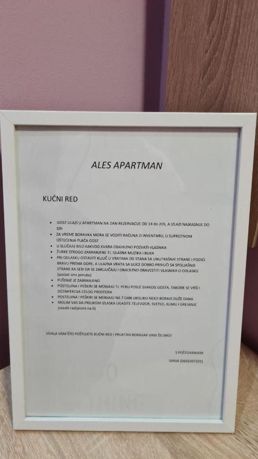 Ales Apartman Sombor Exteriör bild